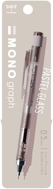 Tombow Mechanical Pencil MONO graph 0.5 Limited Pastel Color, 0.5mm, Glass Brown, DPA-149B