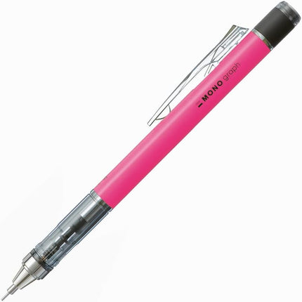 Tombow Mechanical Pencil MONO graph 0.5 Neon Color, 0.5mm, Neon Pink, DPA-134F