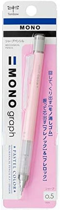 Tombow Mechanical Pencil MONO graph 0.5 Pastel Color, 0.5mm, Coral Pink, DPA-136D, Set of 5