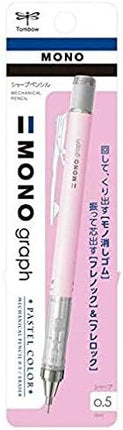 Tombow Mechanical Pencil MONO graph 0.5 Pastel Color, 0.5mm, Sakura Pink, DPA-136E, Set of 3