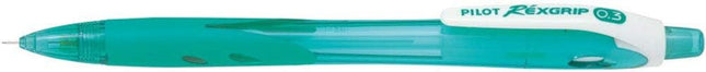 PILOT Mechanical Pencil RexGrip, 0.3mm, Clear Peacock Green, HRG-10R3-CPG