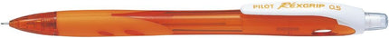 PILOT Mechanical Pencil RexGrip, 0.5mm, Orange, 10 Pieces, HRG100R10O