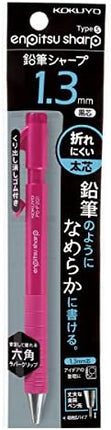 KOKUYO Mechanical Pencil Enpitsu Sharp TypeS, 1.3mm Pink (Hanging Pack), PS-P201P-1P, Set of 10