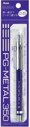 Pentel Mechanical Pencil PG-METAL350 0.5mm, Deep Blue, XPG315-C, Packed