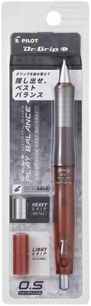 PILOT Mechanical Pencil Dr.Grip CL Play Balance, 0.5mm, Clear Red, HDGCL70R-CR, Set of 5