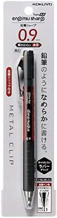 KOKUYO Mechanical Pencil Enpitsu Sharp TypeM Rubber Grip, 0.9mm Red PS-P400R-1P, Set of 5