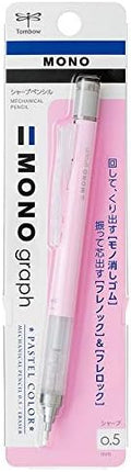 Tombow Mechanical Pencil MONO graph 0.5 Pastel Color, 0.5mm, Sakura Pink, DPA-136E, Set of 10