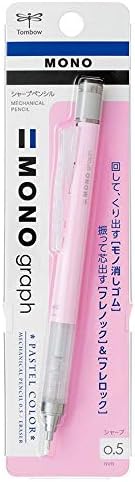 Tombow Mechanical Pencil MONO graph 0.5 Pastel Color, 0.5mm, Sakura Pink, DPA-136E, Set of 10