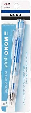Tombow Mechanical Pencil MONO graph 0.5 Clear Color, 0.5mm, Clear Lime, DPA-138C, Set of 10