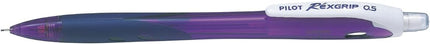 PILOT Mechanical Pencil RexGrip, 0.5mm, Violet, 10 Pieces, HRG100R10V