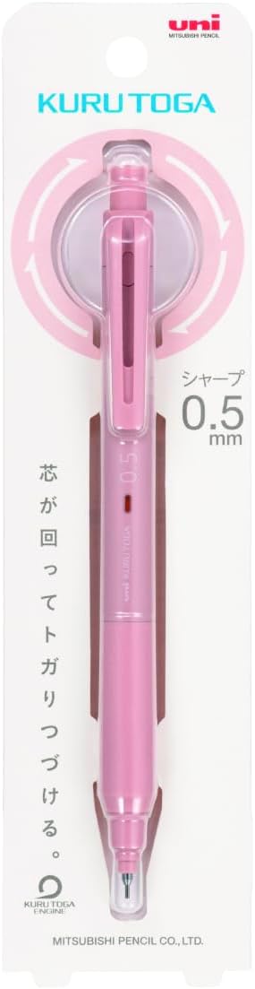 uni Mitsubishi Pencil Mechanical Pencil, Kuru Toga KS Model, 0.5mm, Coral Pink, M5-KS 1P, M5KS1P.66