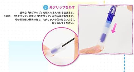 PILOT Mechanical Pencil Dr.Grip CL PlayBorder, 0.3mm, Pastel Yellow, HDGCL50R3-PPY, Set of 5