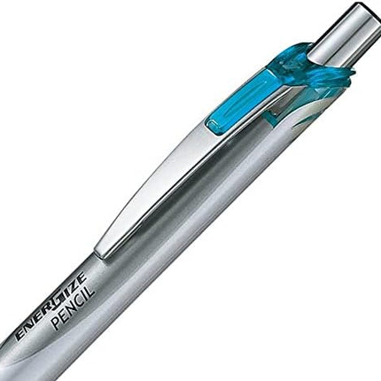 Pentel Mechanical Pencil Energize Pencil 0.5mm, Silver Sky Blue, PL75-S