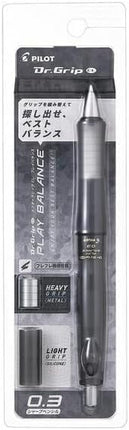PILOT Mechanical Pencil Dr.Grip CL Play Balance, 0.3mm, Clear Black, HDGCL70R3-CB, Set of 5