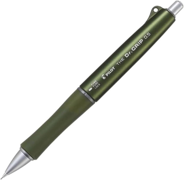 PILOT Mechanical Pencil THE Dr.GRIP, 0.5mm, Olive, HTDG-90R-OL