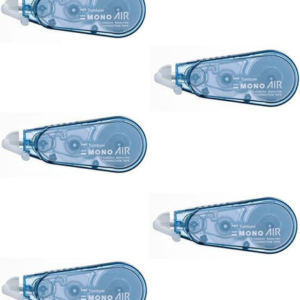 Tombow, Correction Tape, MONO AIR, AIR5, 5mm, Ash Blue, CT-CA5C44 5 Pieces, CT-CA5C44-5P