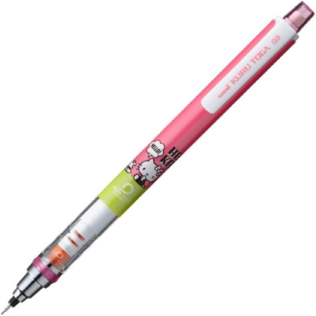 uni Mitsubishi Pencil Mechanical Pencil, Kuru Toga Hello Kitty, 0.5mm, Pink Retro, M5-650KT 1P, M5650KT1P.PR