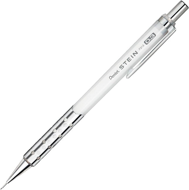 Pentel Mechanical Pencil Stein 0.3mm, Clear White, XP313-CW, Set of 5