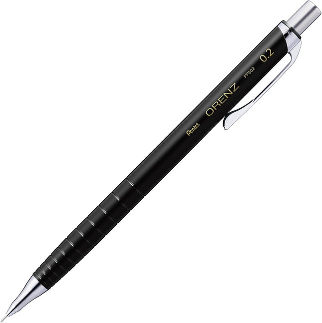 Pentel Mechanical Pencil Orenz, 0.2mm, Black, XPP502-RA