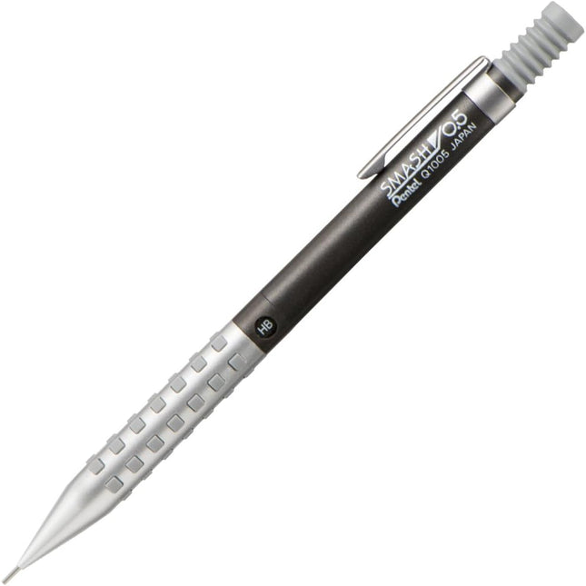 Pentel Mechanical Pencil Smash 0.5mm Q1005-12A Gun Metallic