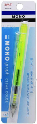 Tombow Mechanical Pencil MONO graph 0.5 Clear Color, 0.5mm, Clear Lime, DPA-138C
