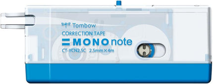 Tombow, Correction Tape, MONO note, 2.5mm, Blue, CT-YCN2.5C41 5 Pieces CT-YCN2.5C41-5P