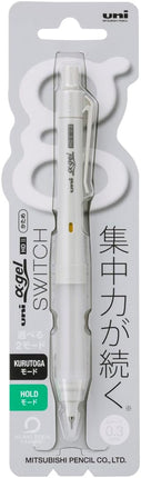 uni Mitsubishi Pencil Mechanical Pencil, uni α-gel Switch, 0.3mm, Gray, M3-1009GG 1P, M31009GG1P.23