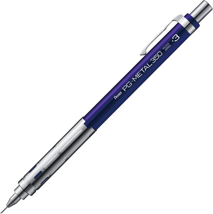 Pentel Mechanical Pencil PG-METAL350 0.3mm, Deep Blue, PG313-C, 10 Pieces