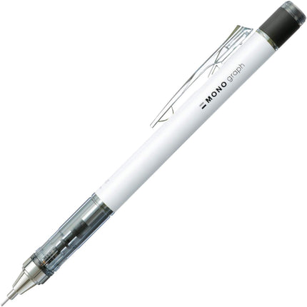 Tombow Mechanical Pencil MONO graph 0.5 Neon Color, 0.5mm, White, DPA-134A