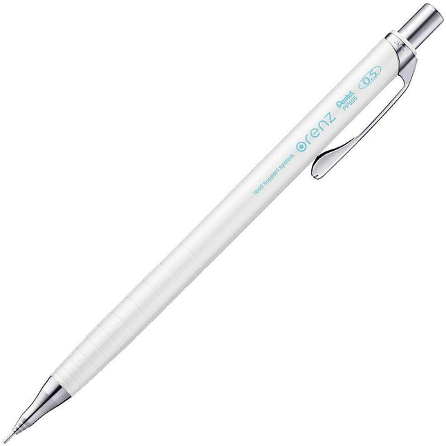 Pentel Mechanical Pencil Orenz 0.5mm, White, XPP505-W, Set of 5