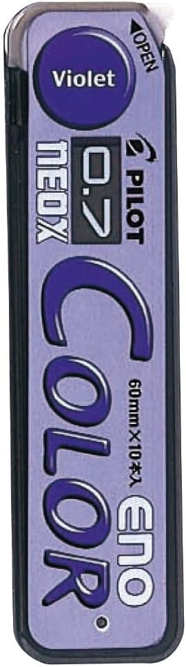 PILOT Color Eno Mechanical Pencil Lead Refill 0.7mm Violet, HRF7C-20-V