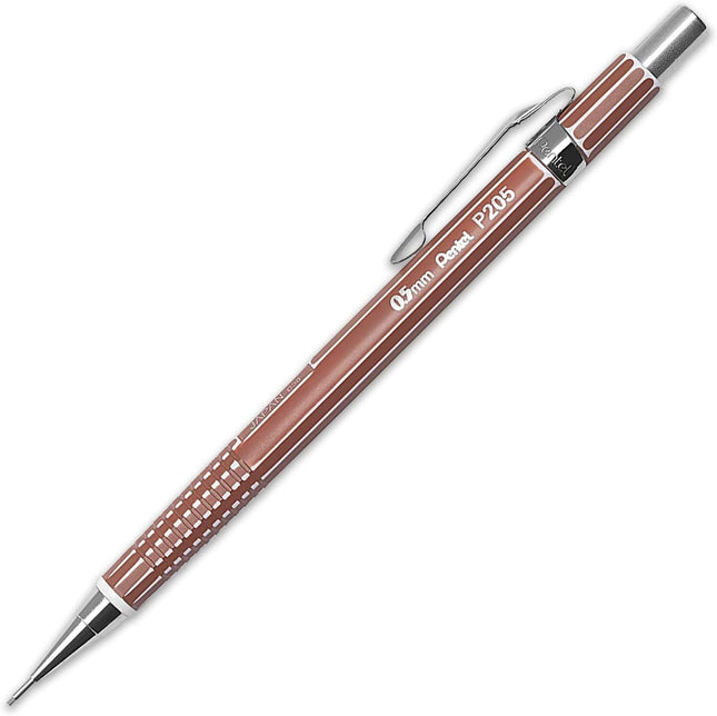 Pentel Mechanical Pencil P205 0.5mm Limited, Retro Brown Stripes, P205-RA