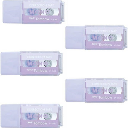 Tombow, Correction Tape, MONO pocket, 5mm, Purple, 5 Pieces, CT-CM5C90-5P