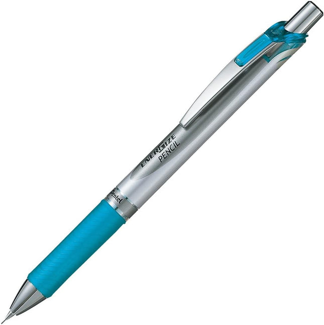 Pentel Mechanical Pencil Energize Pencil 0.5mm, Silver Sky Blue, XPL75-S, Set of 5, Packed