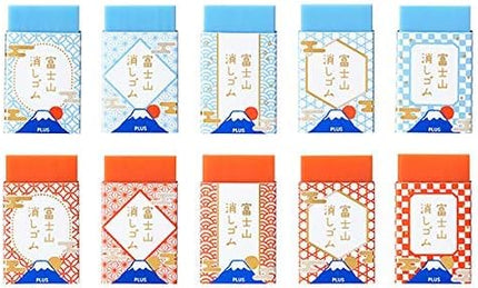 Plus, Eraser, Air-In, Mt. Fuji Red Blue 2 Pieces Set