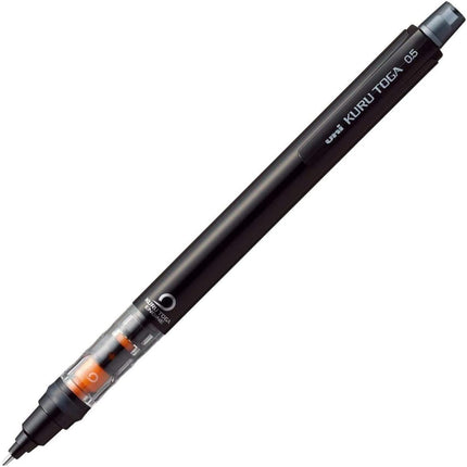 uni Mitsubishi Pencil Mechanical Pencil, Kuru Toga Pipe Slide Model, 0.5mm, Black, M5-452 1P, M54521P.24, Set of 4