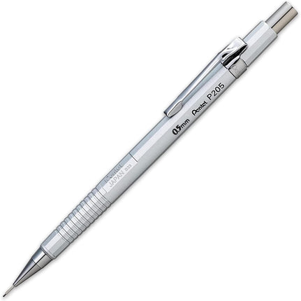 Pentel Mechanical Pencil P205 0.5mm, Silver, P205-Z