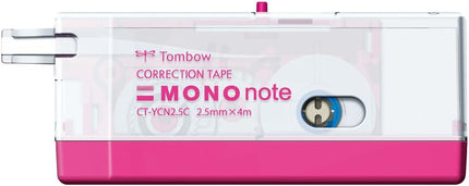 Tombow, Correction Tape, MONO note, 2.5mm, Pink, CT-YCN2.5C81 5 Pieces CT-YCN2.5C81-5P