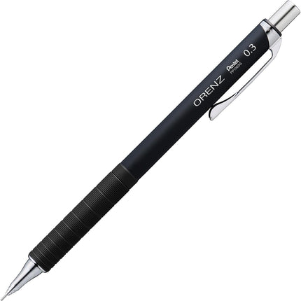 Pentel Mechanical Pencil Orenz Metal Grip, 0.3mm, Black, XPP1003G2-RA