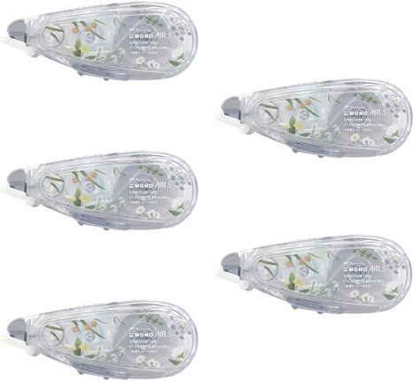 Tombow, Correction Tape, MONO AIR refillable type, 5mm, Botanical Pattern, CT-CAX5G01TU 5 Pieces, CT-CAX5G01TU-5P