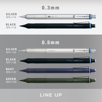 Tombow Mechanical Pencil MONO graph fine 0.5, 0.5mm, Green, DPA-112D