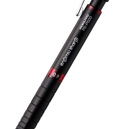 KOKUYO Mechanical Pencil Enpitsu Sharp TypeMx Metal Grip, 0.9mm Red, PS-P500R-1P, Set of 3