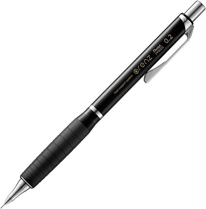 Pentel Mechanical Pencil Orenz with Rubber Grip XPP602G-A 0.2mm Black Shaft