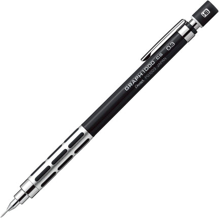 Pentel Mechanical Pencil Graph 1000 CS 0.3mm XPG1003CSA Black