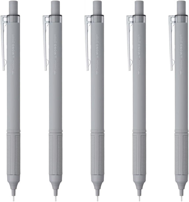 Tombow Mechanical Pencil MONO graph Lite 0.5, 0.5mm, Gray, 5 Pieces, DCD-521BAZ