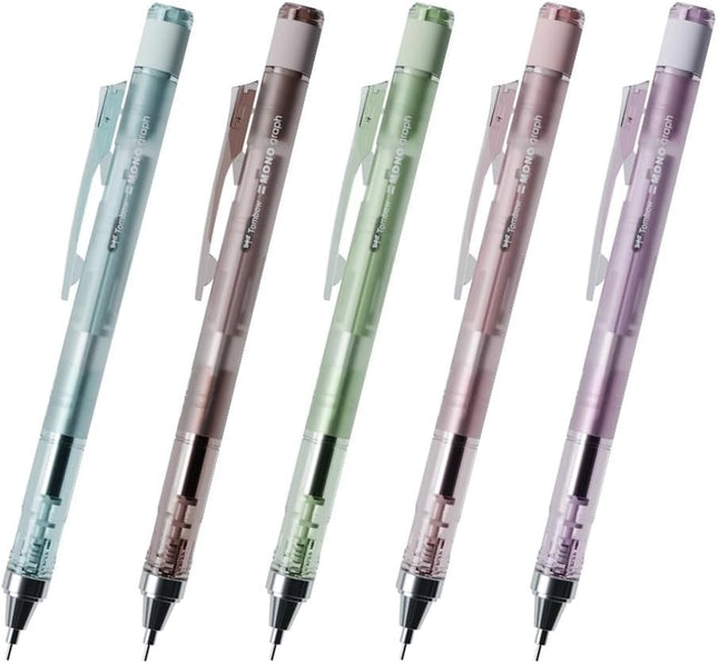 Tombow Mechanical Pencil MONO graph Pastel Glass Color, 0.5mm, 5-Color Assorted Set, DHA-541XAZ