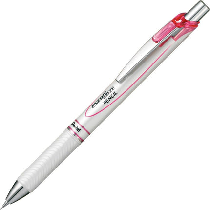 Pentel Mechanical Pencil Energize Pencil 0.5mm, Pearl White Pink, XPL75-PW, Set of 5, Packed