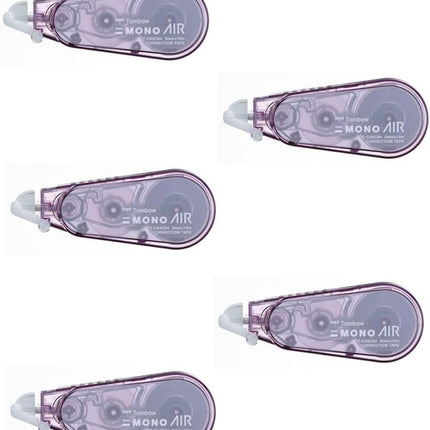 Tombow, Correction Tape, MONO AIR, AIR5, 5mm, Mauve Pink, CT-CA5C84 5 Pieces, CT-CA5C84-5P