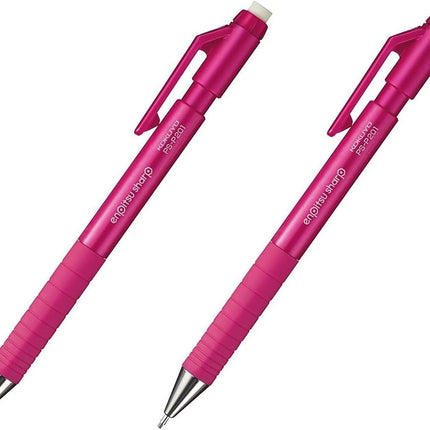 KOKUYO Mechanical Pencil Enpitsu Sharp TypeS, 1.3mm Pink (Hanging Pack), PS-P201P-1P, Set of 2