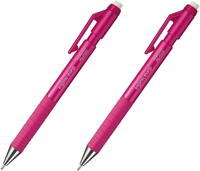 KOKUYO Mechanical Pencil Enpitsu Sharp TypeS, 1.3mm Pink (Hanging Pack), PS-P201P-1P, Set of 2